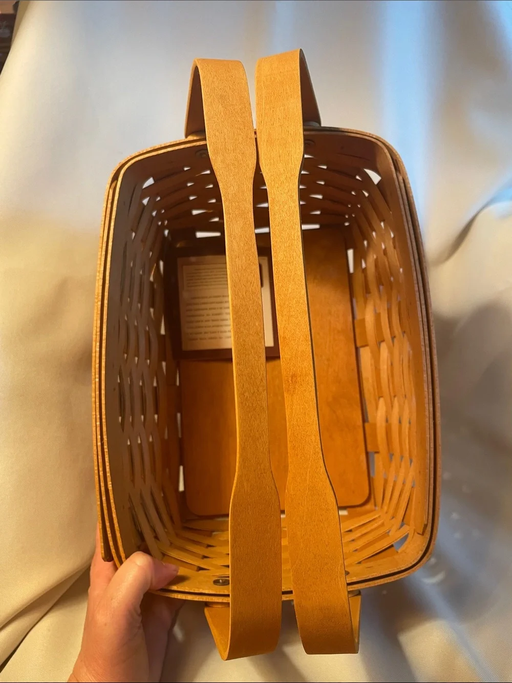 Longaberger cheerleading lunchbox basket